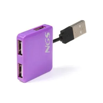 USB hub NGS Connectivity PURPLEMICROHUB (USB 2.0 HUB 4PORTS)