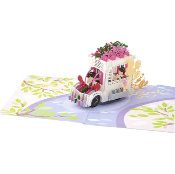 Magic Moments 3D Přání svatební automobil