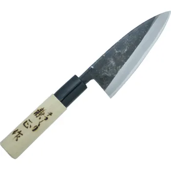Kuchyňský nůž Kanetsune Usu-Deba 135mm Magnolia wood / Kuro-Uchi