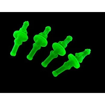 PC ventilátor PRIMECOOLER PC-RS1UVG Antivibrační gumové kolíčky k připevnění ventilátorů 4 kusy UV zelené