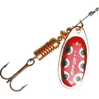 Umělá nástraha DAM EFFZETT Rotační třpytka Standard - Bronze / Red Velikost: 5, váha 12g