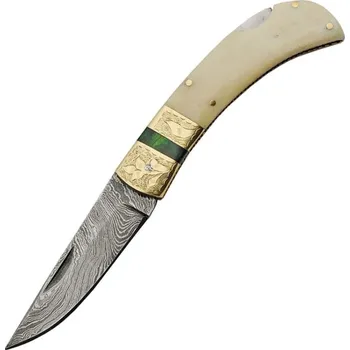 kapesní nůž Zavírací nůž Damascus Smooth Bone