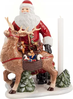Vánoční svícen Villeroy & Boch Christmas Toys Memory Santa se sobem 30 cm