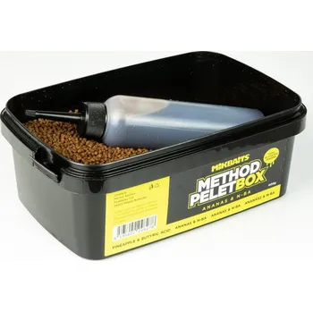 Nástraha Mikbaits Method Pelet Box 400 g + 120 ml Activator - Ananas N-BA