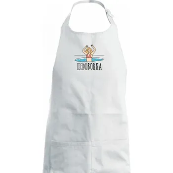 Kuchyňská zástěra Ledoborka - Dámská zástěra na vaření - Univerzální velikost ( Bílá )