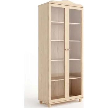 Šatní skříň Vitrína z masivu BIANCA Malaga Barevné provedení: Ořech 22-74