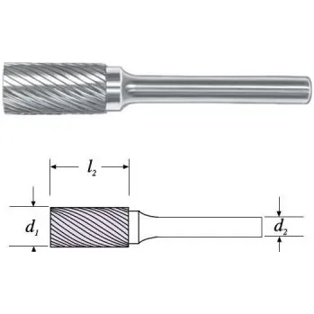 Fréza SGS 29101 (SA-3MZ) - Fréza technická SA- 3MZ válcová pr. 10,0x20mm, stopka 6 mm