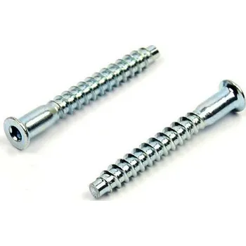 Vrut Konfirmát 3,0 mm, 7x40 mm, hrubý závit, zinek bílý (Nábytkářský šroub, šestihran)