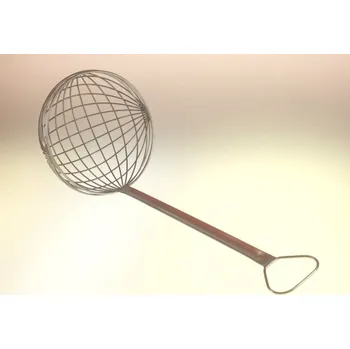 Podběrák na maso mřížkový nerez 15cm drátěný CZ