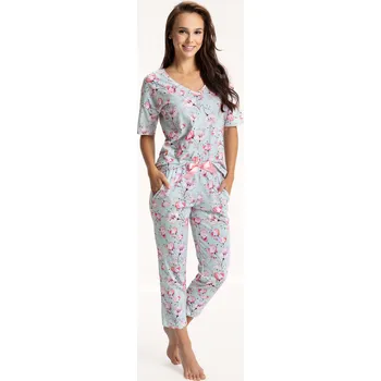 Dámské pyžamo Luna pyžamo dámské 682 - magnolie, XL (Bavlněné pyžamo dámské)