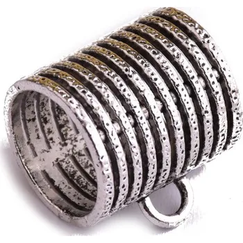 Dětské navlékací korálky Kovový korálek s očkem 25,50x28,50 mm