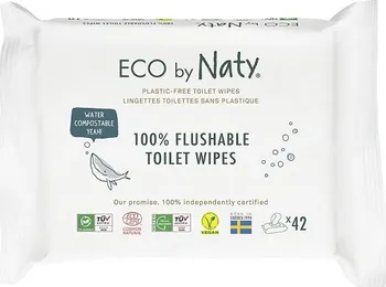 Dětský vlhčený ubrousek Eco by Naty Ubrousky vlhčené toaletní 42 ks