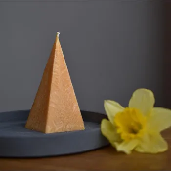 Svíčka Supeko svíčka jehlánek 12 cm hořčicový