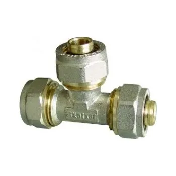 rozdělovač topení Pex-AL-Pex T-kus šroubovací 18 x 18 x 18