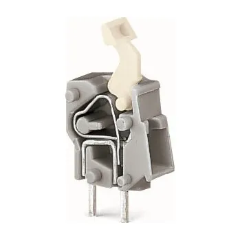 Elektrický konektor WAGO Svorka 257-451 s možností řadového připojení na DPS, tlačítko, 2,5 mm², šedá 257-451