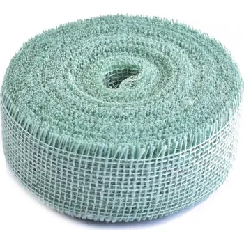 Stuha Jutová stuha pistáciová 5cm