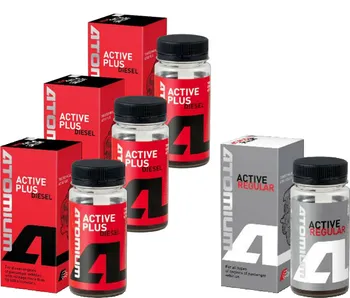 aditivum Atomium Active Diesel Plus 3 x 90 ml + Atomium Active Regular 100 ml