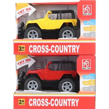 autodráha Auto terénní džíp na baterie velká kola na baterie Světlo Zvuk 2 barvy