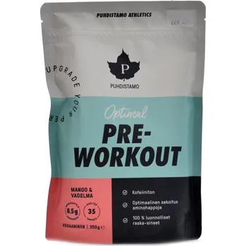 Puhdistamo Pre-Workout Caffeine free 350g mango malina