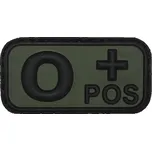 MFH Označení krevní skupiny 0+ olivová