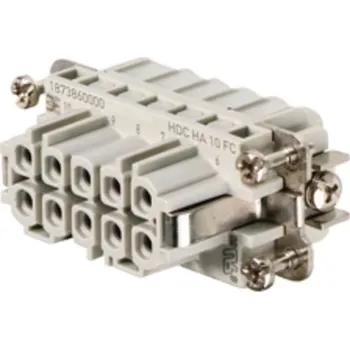Elektrický konektor WEIDMÜLLER Zástrčka Weidmuller HDC HA 10 FC 1873860000