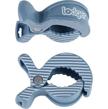 Držák na kočárek LODGER Swaddle Clip print 2balení Ocean-Stripe
