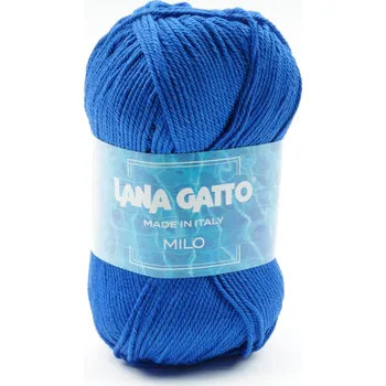 Příze Lana Gatto pletací příze bavlna MILO modrá