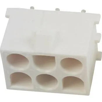 Elektrický konektor TE Connectivity Universal-MATE-N-LOK konektor do DPS 6, 350431-1, 1 ks