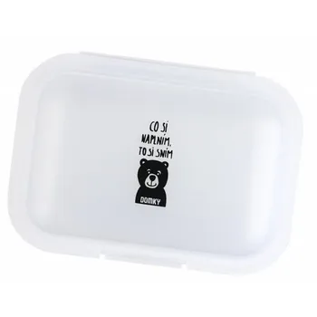 Svačinový box Domky Svačinový velký dělený box