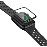 Tvrzené sklo (Tempered Glass) BESTSUIT pro Apple Watch 45mm Series 7 - 3D okraj - černé / čiré