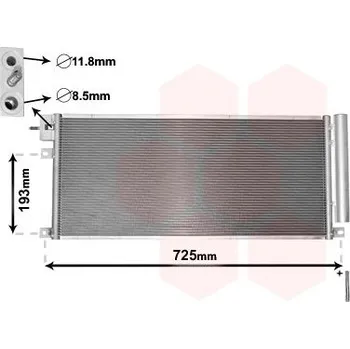 Výparník klimatizace Kondenzátor, klimatizace VAN WEZEL 37005634