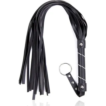 Dlouhé černé důtky s kamínky