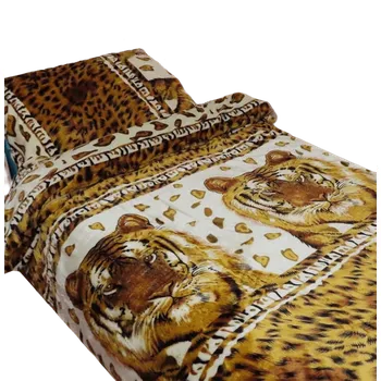 Povlečení Bavlissimo Tygr 140 x 200, 70 x 90 cm zipový uzávěr