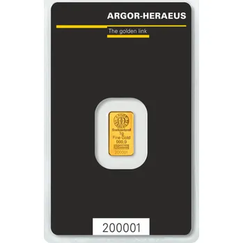Argor Heraeus Zlatý slitek 1 g