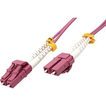 Síťový kabel Value Optický patchkabel LC-LC 50/125 (multi mode), 2mm, duplex, OM4, LSOH, Low-Loss, 5m - 21.99.8834