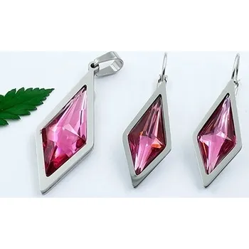 Souprava šperků Souprava Náušnice a Přívěsek z chirurgické oceli 20933