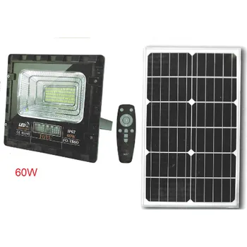 Reflektor Reflektor s venkovním solárním panelem IP67 s dálkovým ovládáním studená bílá 60W