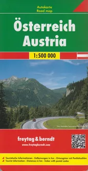 Automapa: Rakousko 1:500 000 - Freytag & Berndt [CS, SK, DE, EN] (2015)
