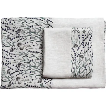 Povlečení Snový svět Lněné povlečení Levandule šedá - 100% len Zapínání povlečení: Vázání