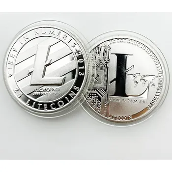 Přívěsek Mince Litecoin Stříbrná