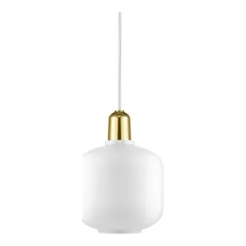 Amp Lamp white/brass, Rozměr Malé
