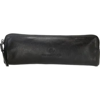 Kosmetická taška Micmacbags Kožený kosmetický penál do kabelky černá
