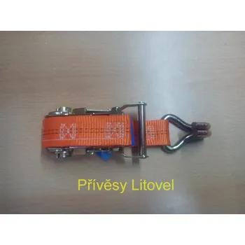 Upínací popruh Ráčna s pásem a hákem 2t/0,5m