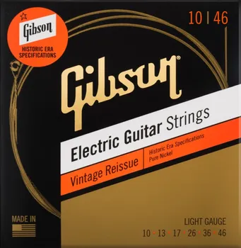 Struna pro kytaru a smyčcový nástroj Gibson Vintage Reissue Electric Guitar Strings Light 10-46