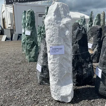 Zahradní dekorace Monolit kámen Wave White 1 ks 110 kg a 105 cm