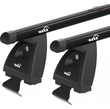 Příčník na automobil Příčníky Hakr Dacia Logan sedan 2004-2020 holá střecha, alu tyče černé (0340,0124,5015)
