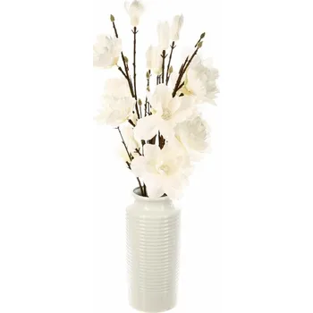 Keramický dřez Atmosphera Umělá magnolie v bílé váze, 75 x 30 cm