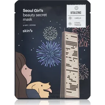 Pleťová maska Skin79 Seoul Girl's Beauty Secret zpevňující plátýnková maska na kontury obličeje 20 g