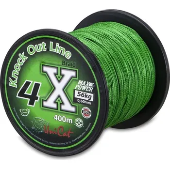 Pletená Šňůra Uni Cat 4X Knock Out Line 400m 0,60mm / 56kg