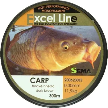 Vlasec Sema Carp Dark Brown 300m 0,22mm/6,10kg